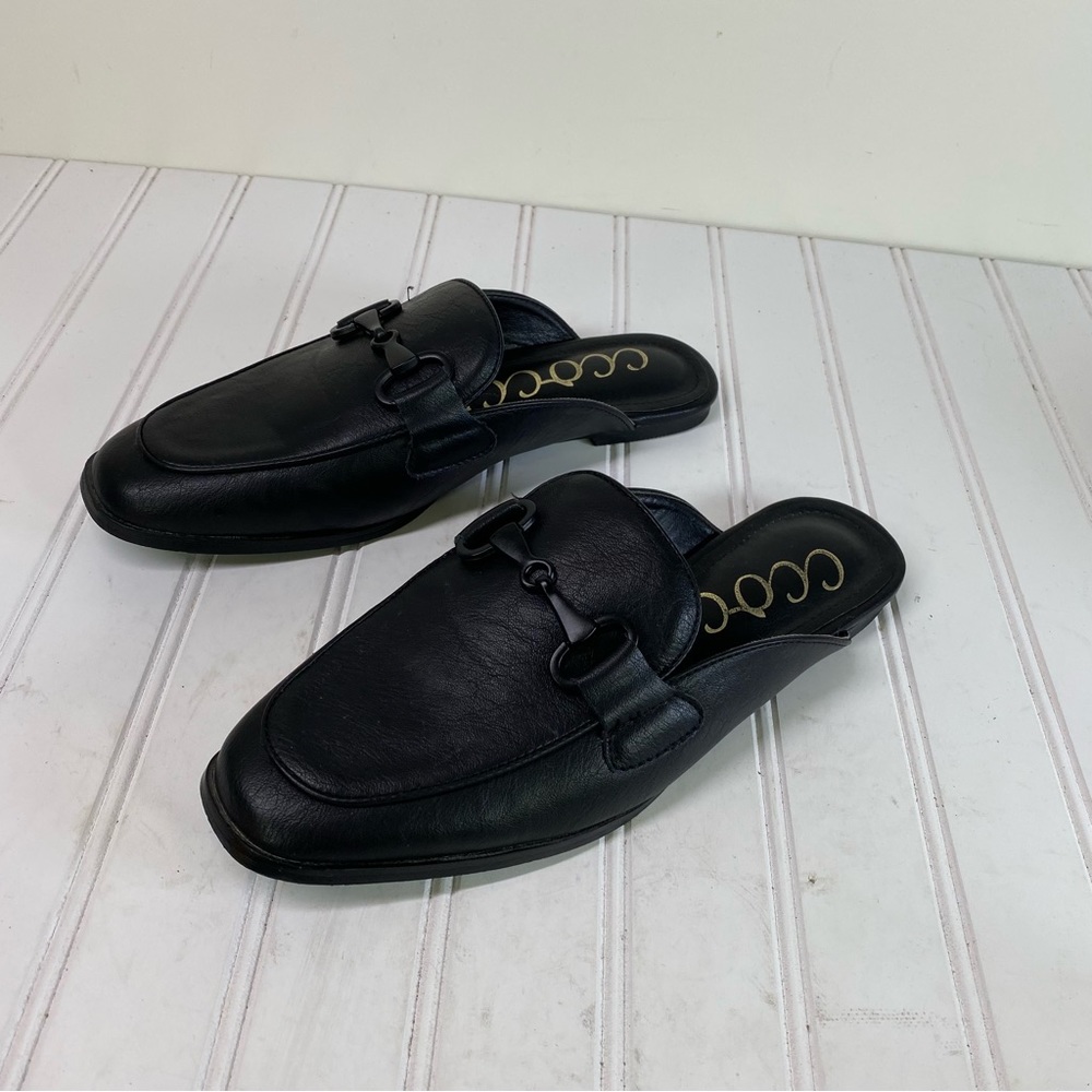 CCOCCI Adelina black slip on mules